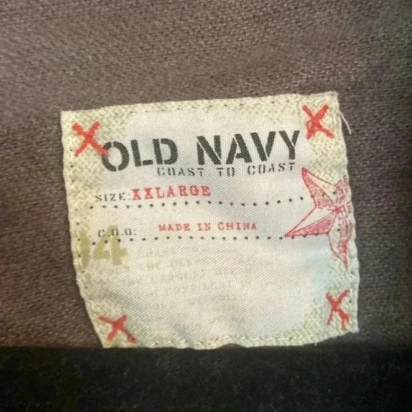 Old Navy XXL brown women linen/cotton brown jacket - button up - Picture 2 of 6